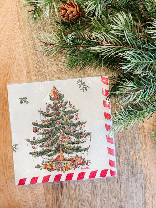Christmas Napkin | Vintage Tree Design