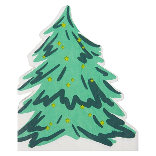 Christmas Napkins | Holiday Tree Cutout