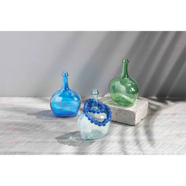 Clear Bottleneck Glass Vase