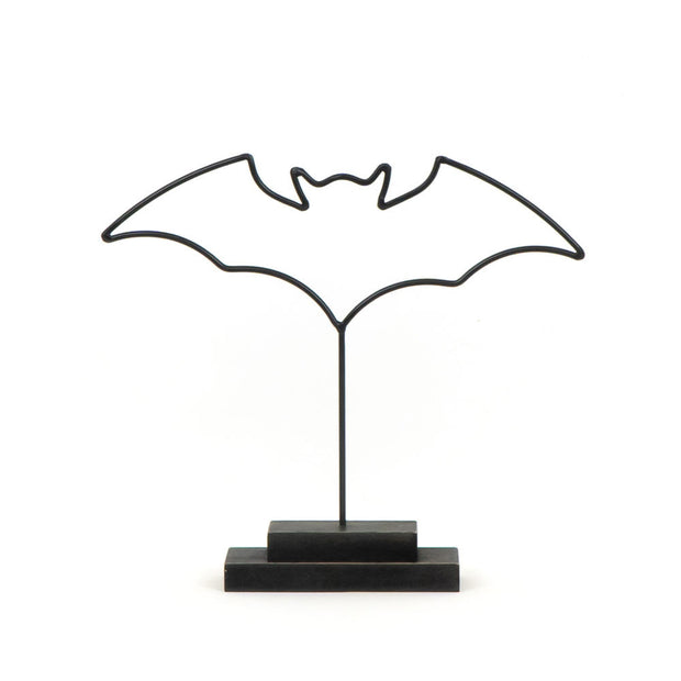 Bat Metal Cutout on Stand | Medium