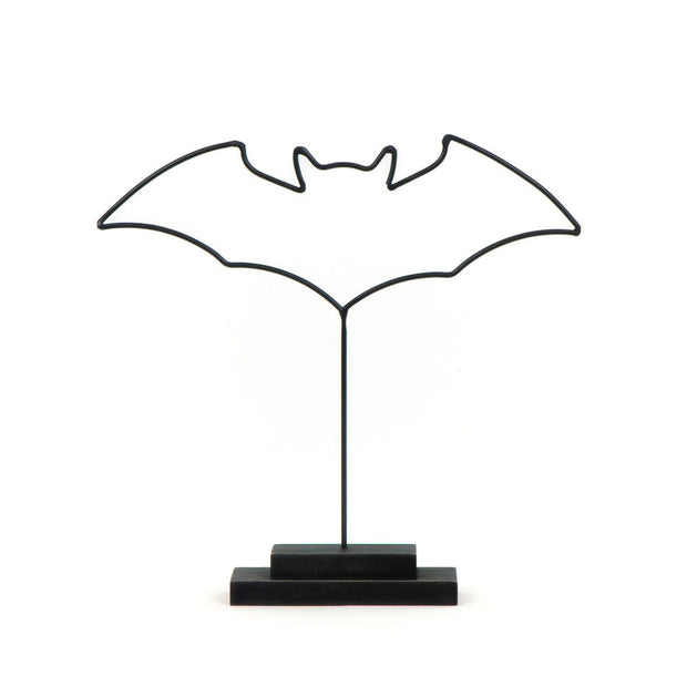Bat Metal Cutout on Stand | Large