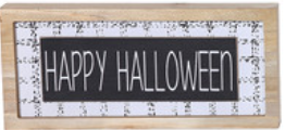 Wood Framed 3D Halloween Sign | Pick Your Style