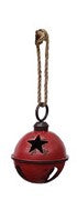 7" Red Jingle Bell on Jute Rope