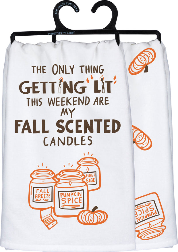"My Fall Scented Candles" Kitchen Towel