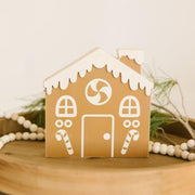 Wooden Double Sided Gingerbread House Cutout