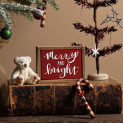 Merry And Bright Box Sign Mini