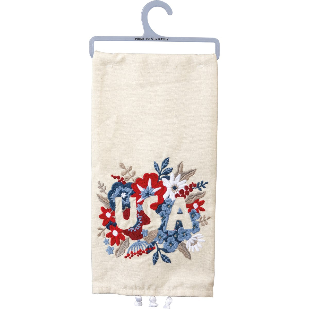 Floral USA Tea Towel