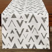 Grey Triangles Table Runner