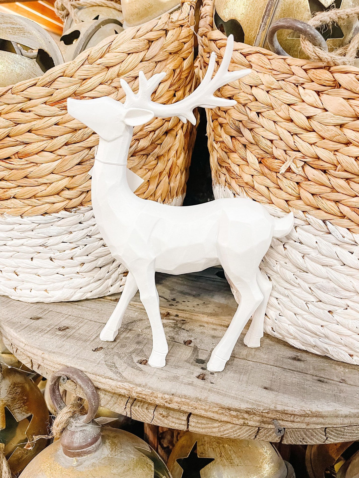 White Tabletop Deer | 2 Assorted
