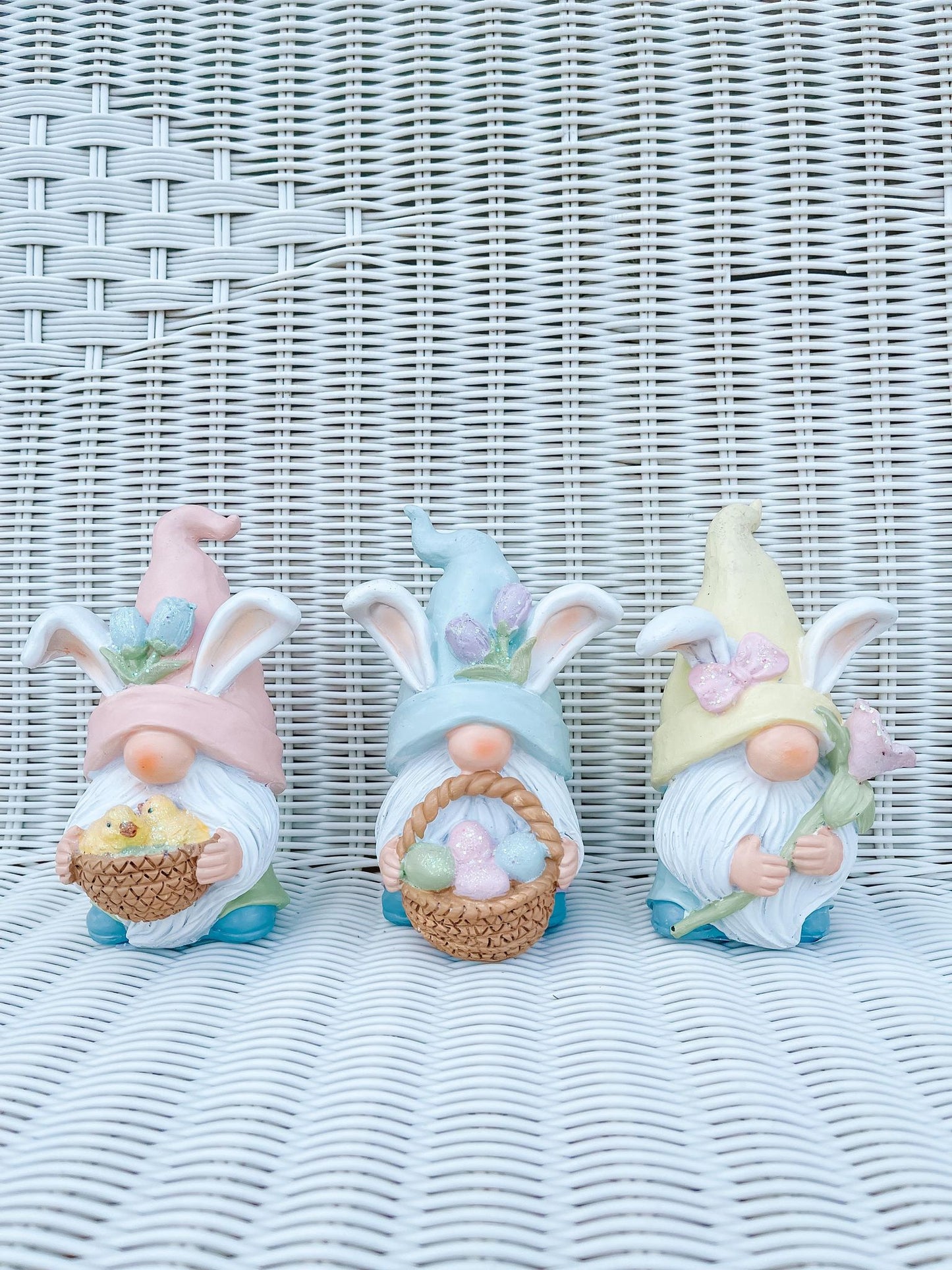 Pastel Easter Resin Gnomes with Bunny Ears | Pick Your Style