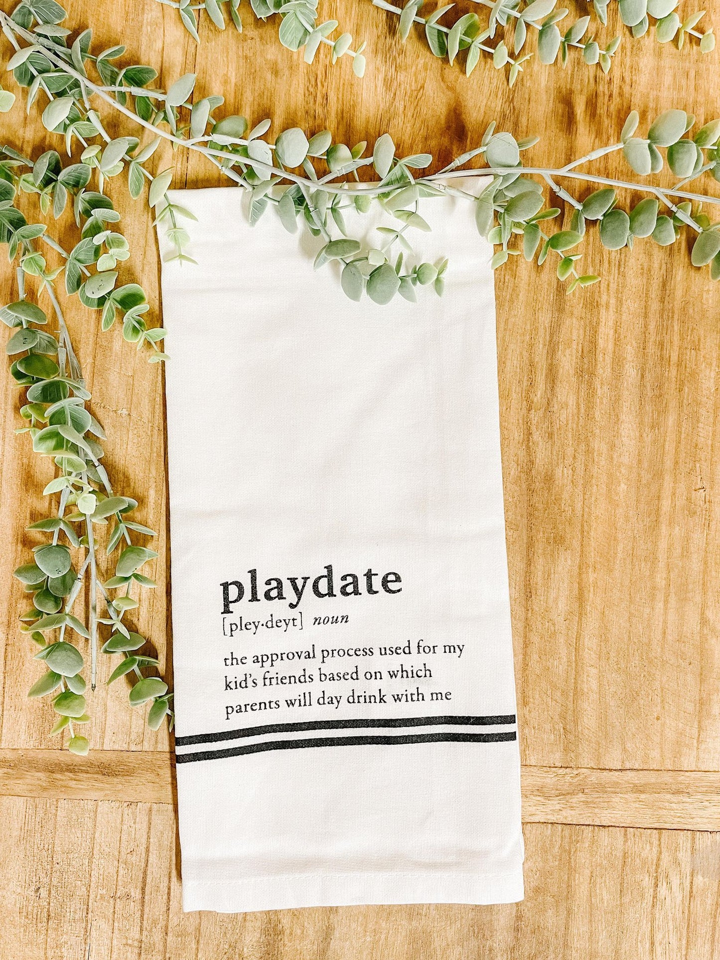 Black & White Noun Dish Towels | Playdate