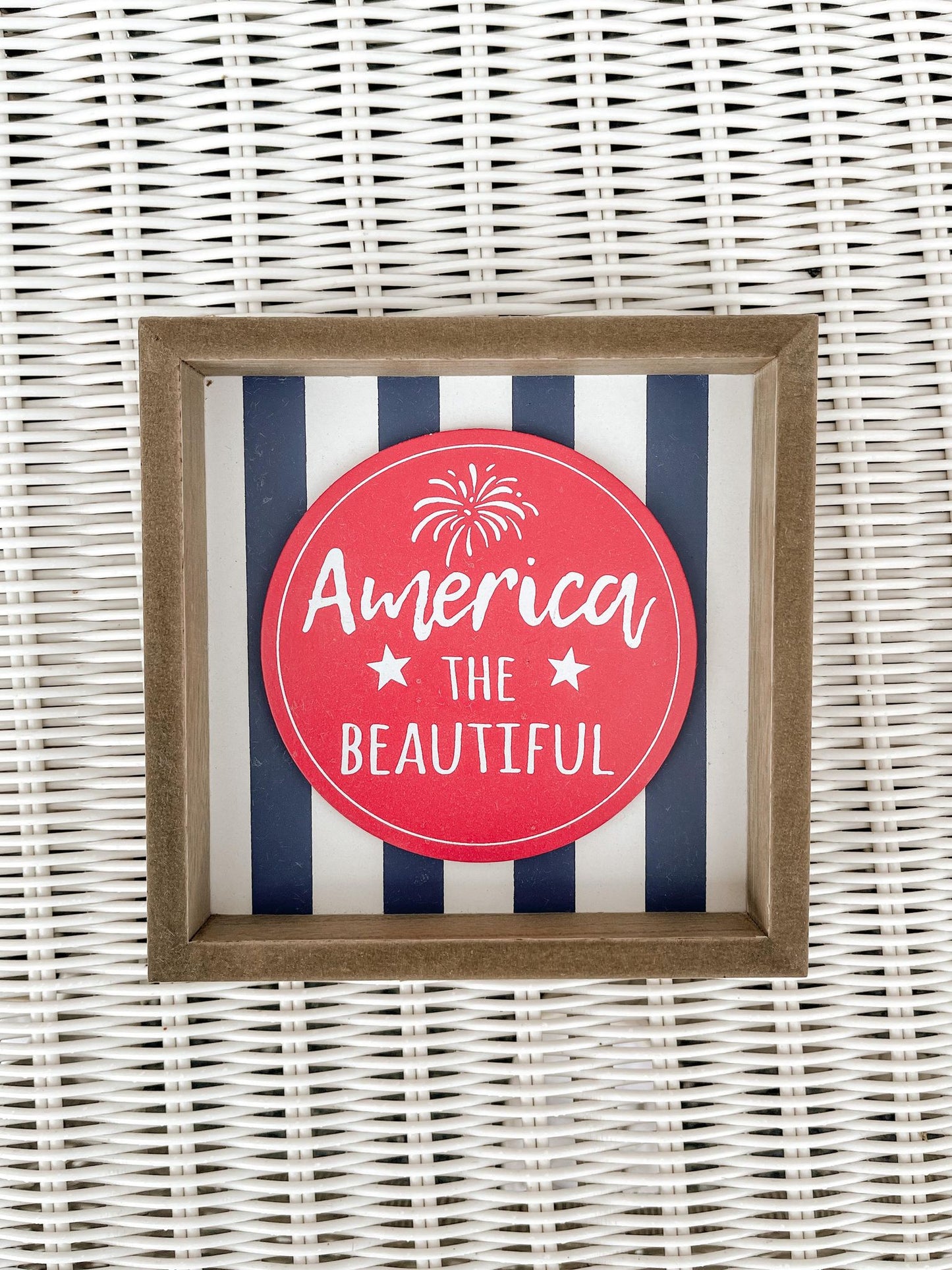 Patriotic Wooden Block Sign | Pick Your Style