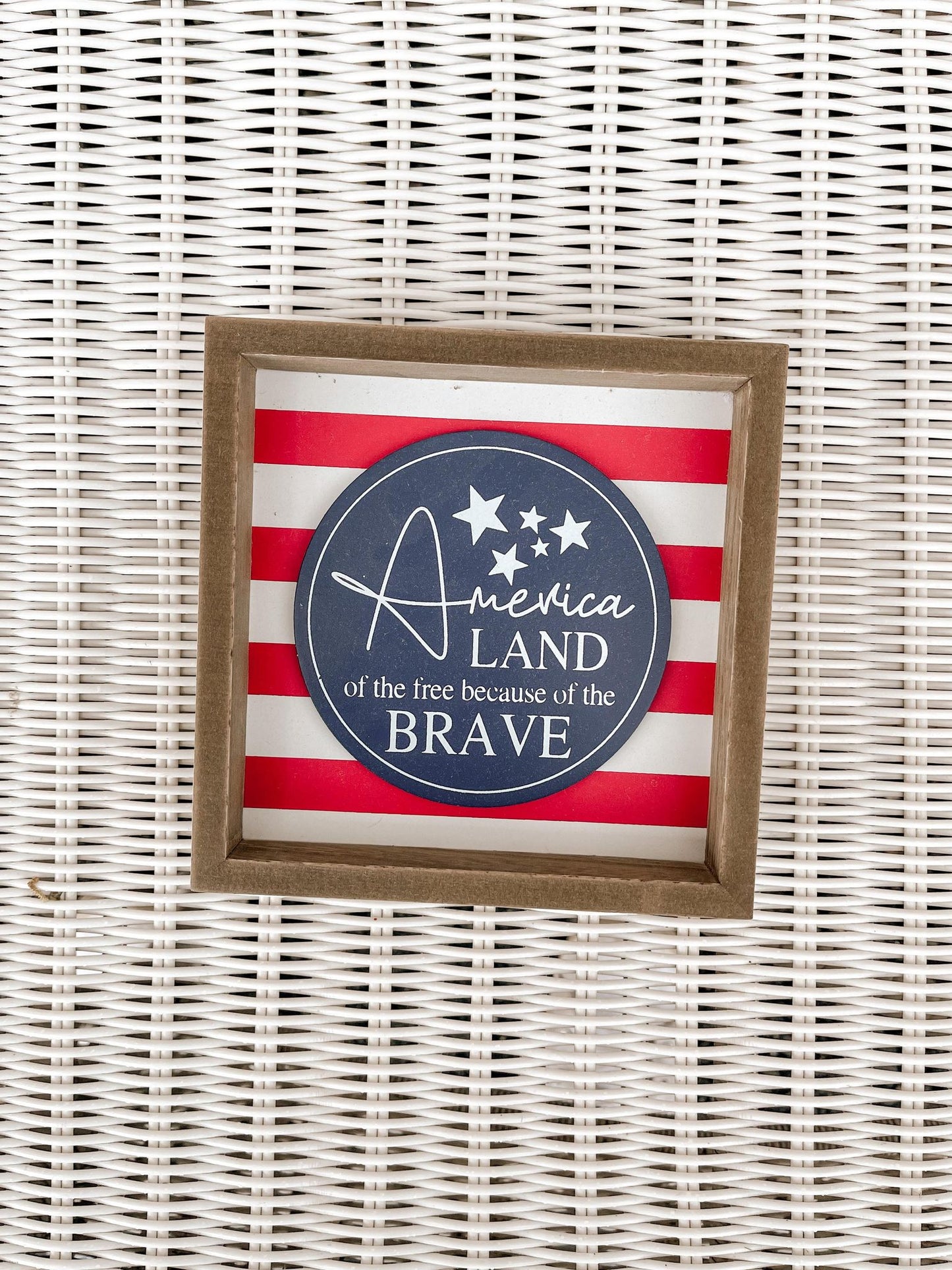 Patriotic Wooden Block Sign | Pick Your Style