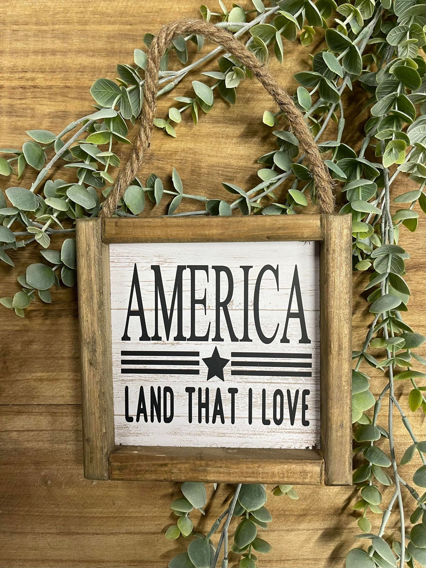 Wood American Wall Hanging Signs | Pick Your Style