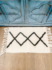 Tribal Inspired Fabric Rugs with Fringe | Pick Your Style
