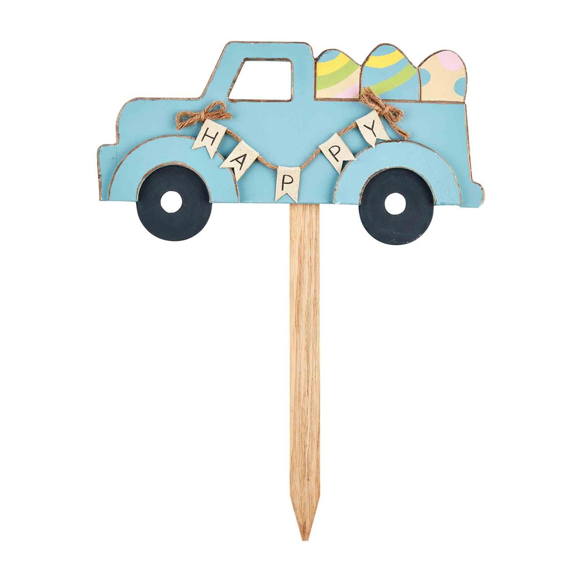 Blue Happy Spring Truck Stake