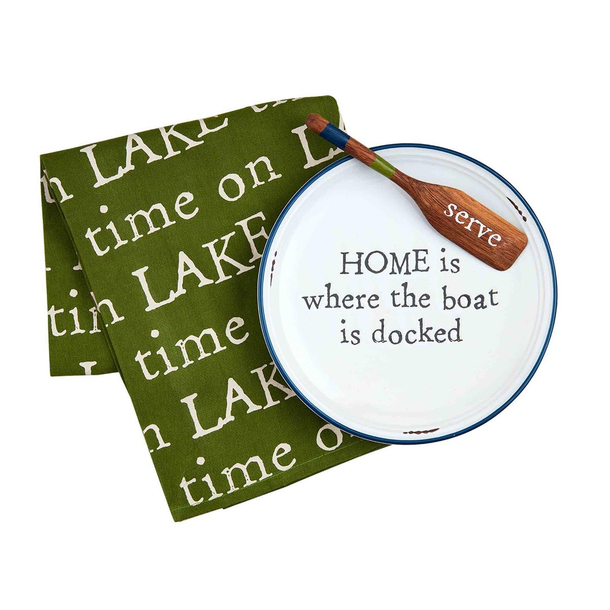 Home is Where The Boat is Docked Appetizer Plate Set