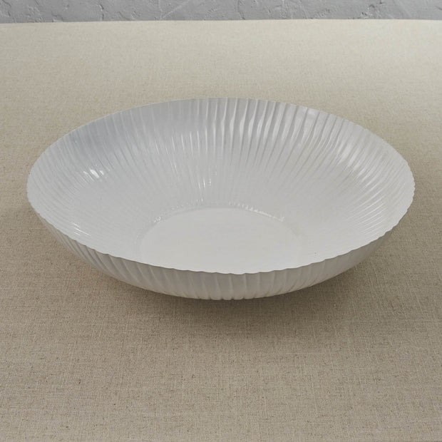 White Corrugated Bowl