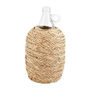 Woven Seagrass Sleeve Glass Vase | Large