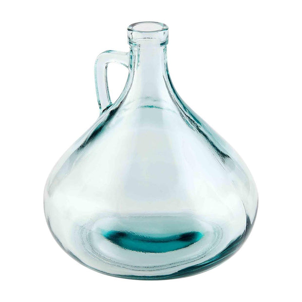 Spanish Glass Vases with Side Handle