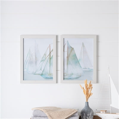 Watercolor Sail Boat Prints | 2 Assorted