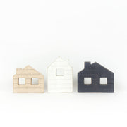 Wood Chunky Houses (double sided) | 3 Assorted