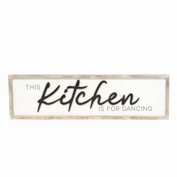 This Kitchen is for Dancing Double Sided Wall Decor