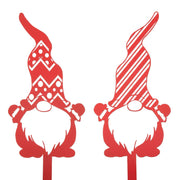 Jolly Red Metal Silhouette Garden Stake - SMALL | 2 Assorted