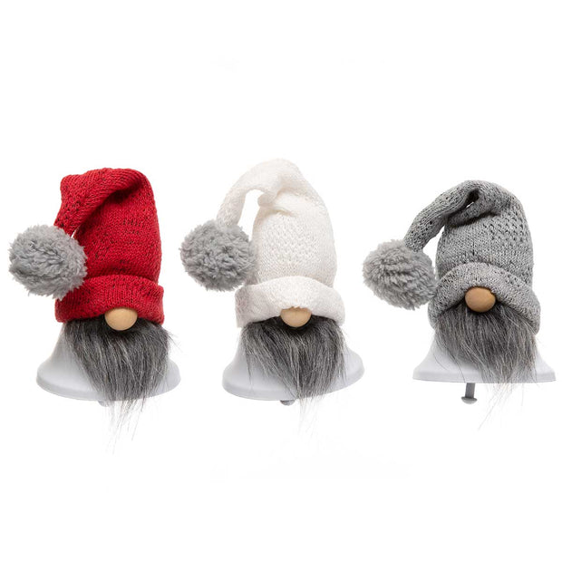 Holiday Cheer Bell Gnome | 3 Assorted