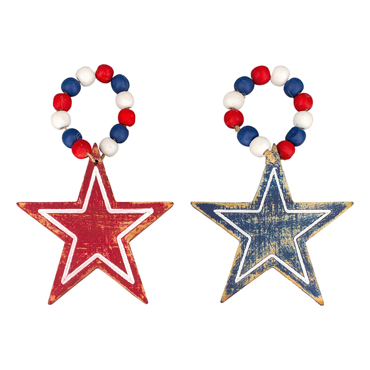 Americana Beaded Star Napkin Rings | Pick Your Style