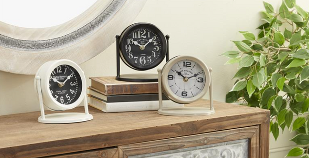 Metal Table Clock, Pick Your Style