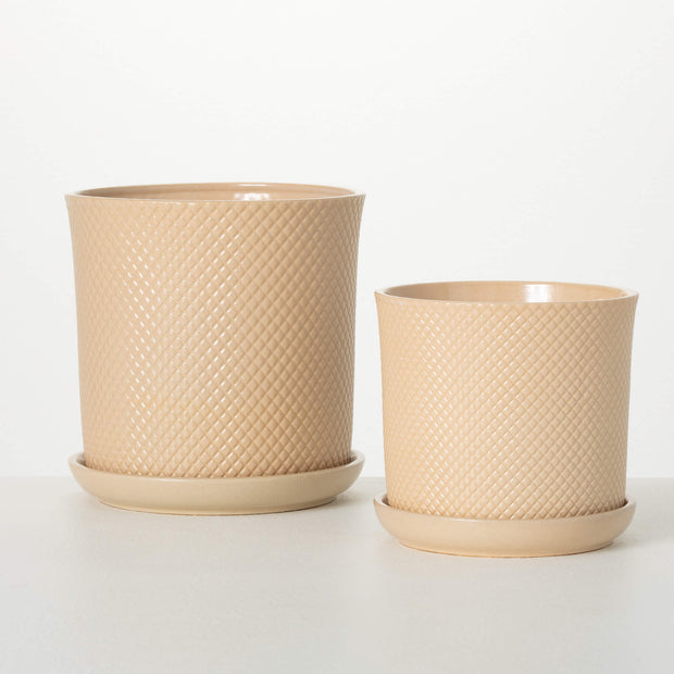 Patterned Peach Pot | Pick Your Size
