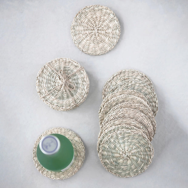 Hand-Woven Seagrass Coasters | Set of 4