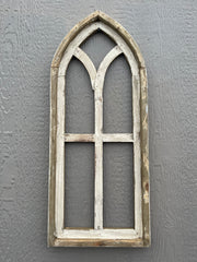 White Pisa Wood Church Window | 3 Assorted