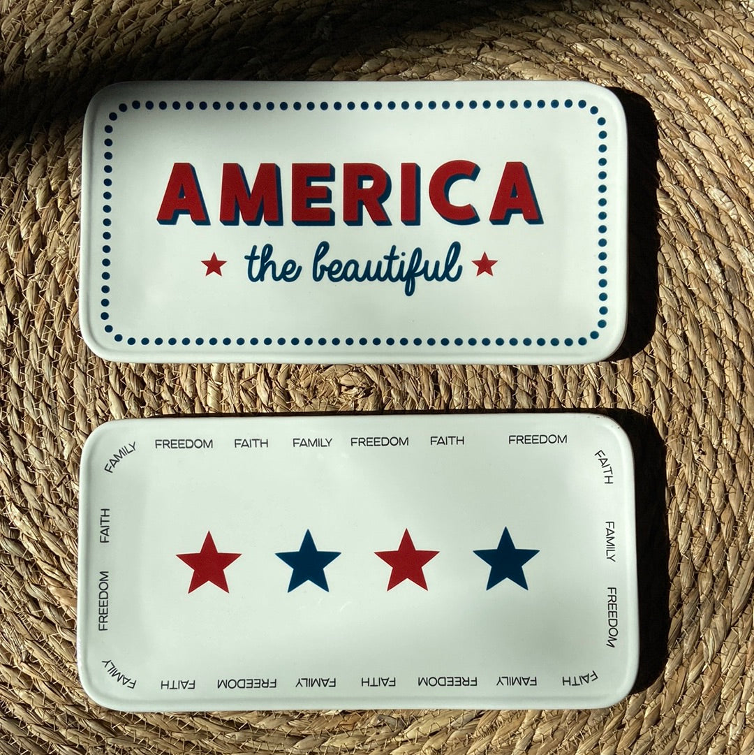 Americana Ceramic Platter | Pick Your Style