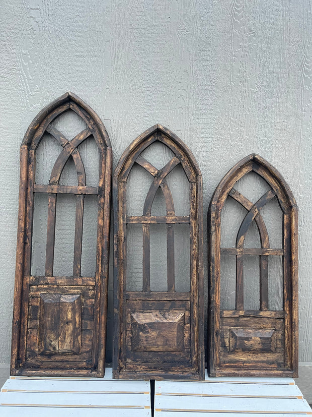 Rimini Wood Church Window | 3 Assorted