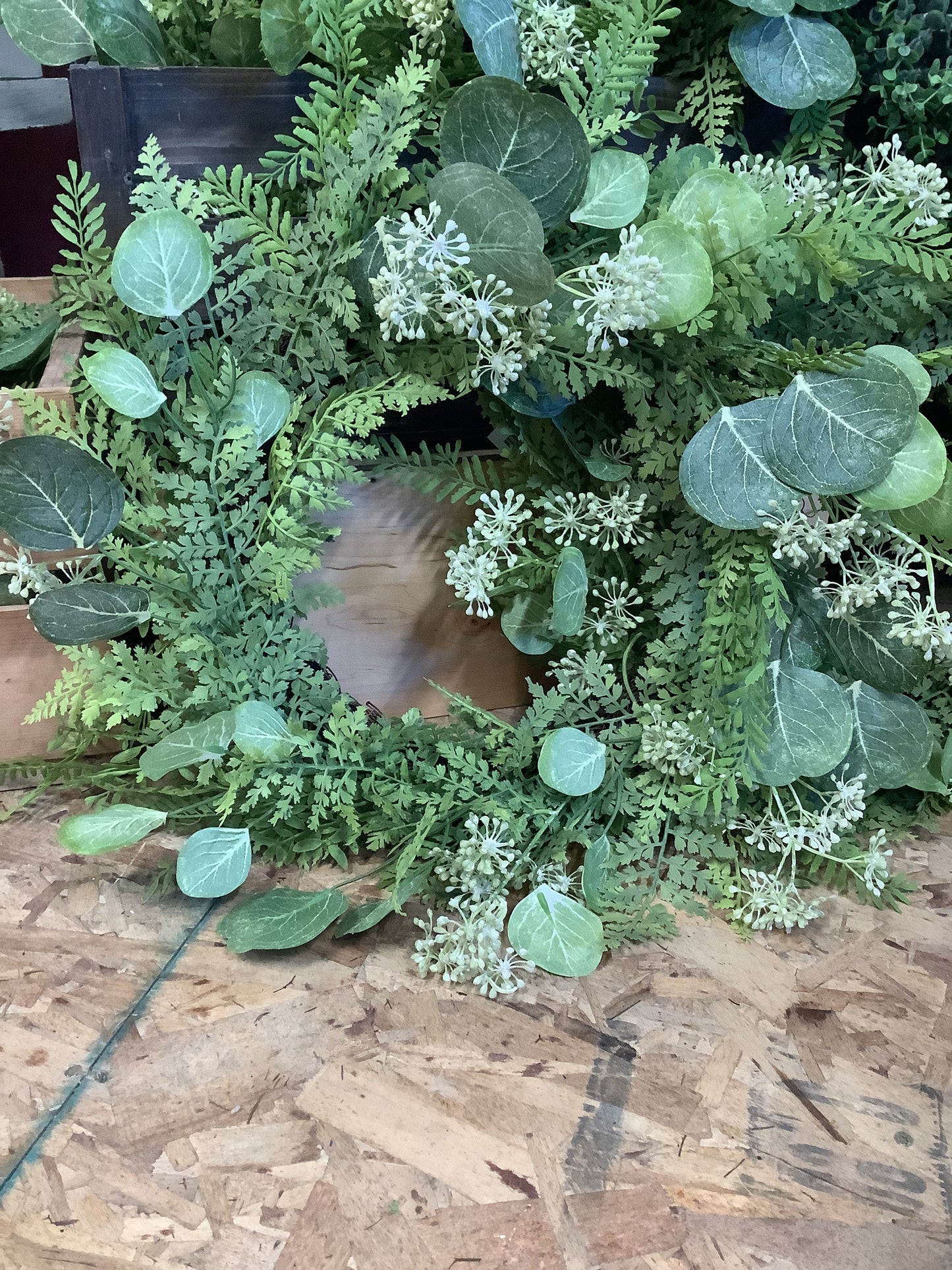 Mixed Foliage Wreath | euca & ferns