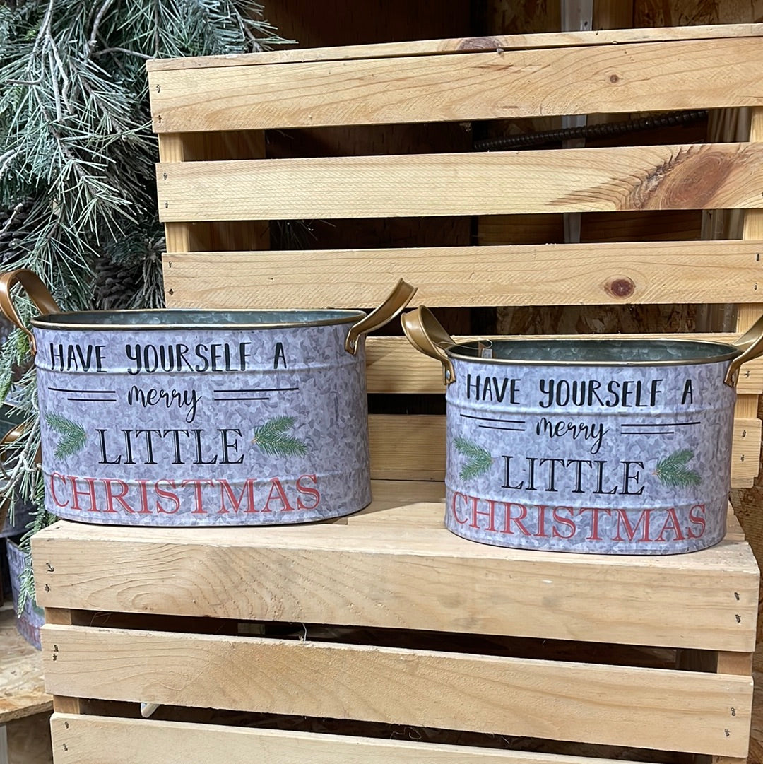 Have Yourself A Merry Little Christmas Containers | 2 Assorted