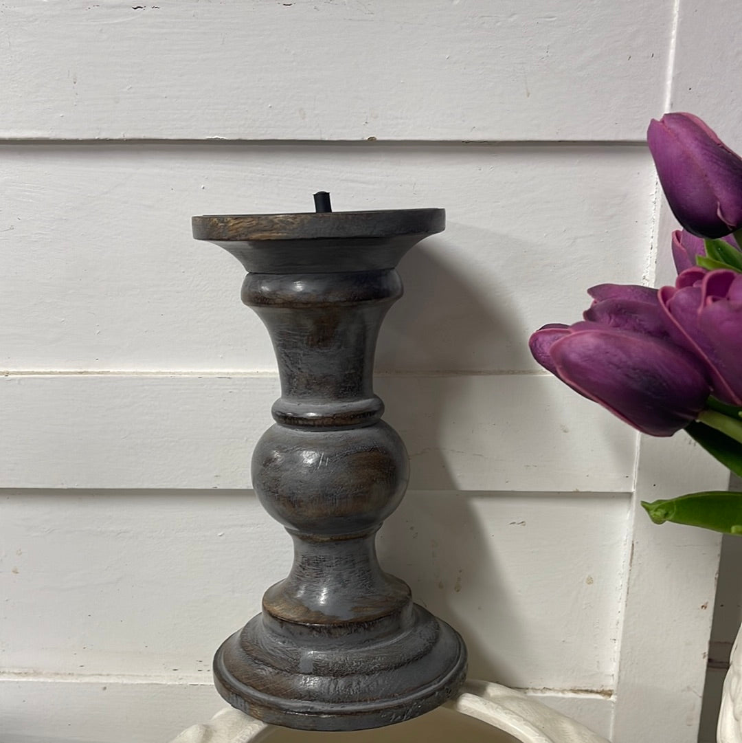 Grey Candle Stick Holder | Small