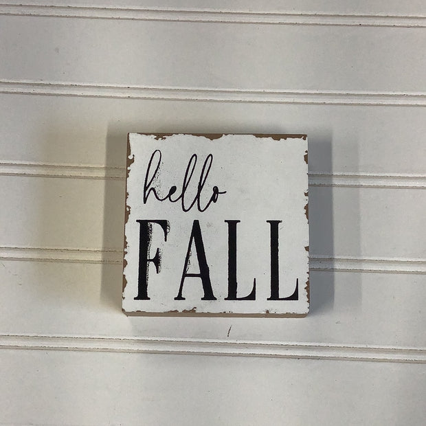 Fall block signs