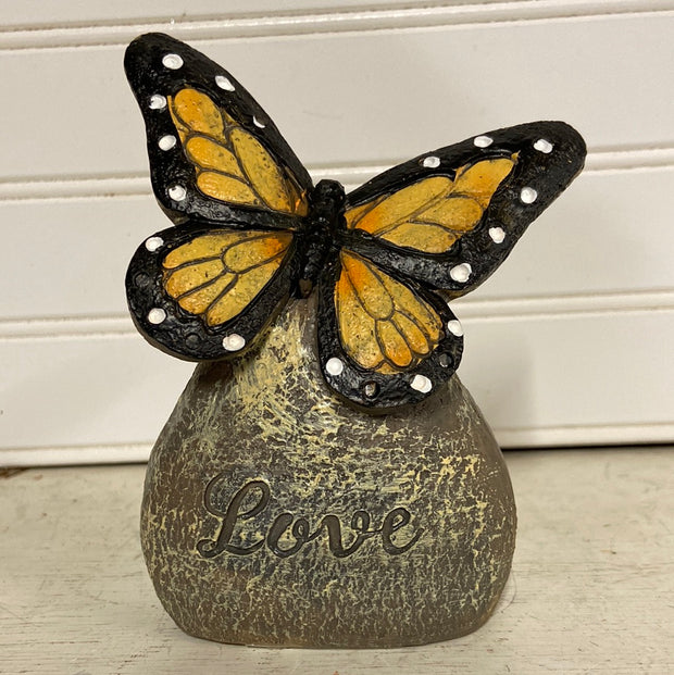 Resin Butterfly on Stone