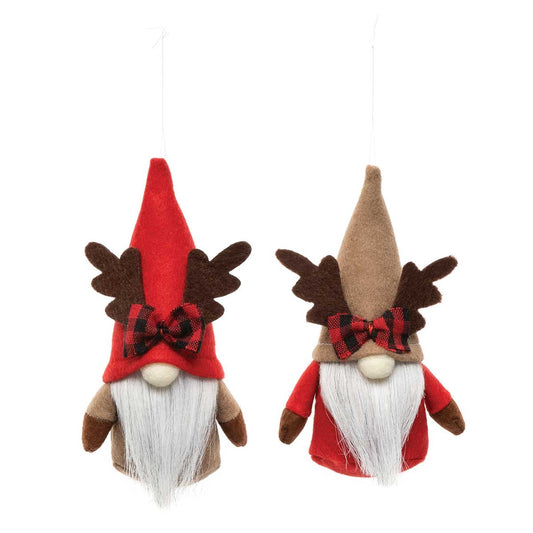 Mini Reindeer & Bow Hat Gnomes | 2 Assorted