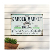 Metal Garden Market Sign