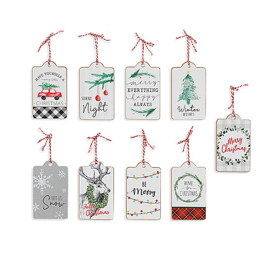 Wood Holiday Ornament Tags