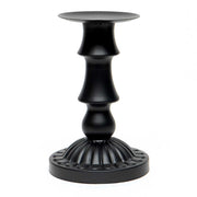 Matte Black Metal Candle Holder | Small